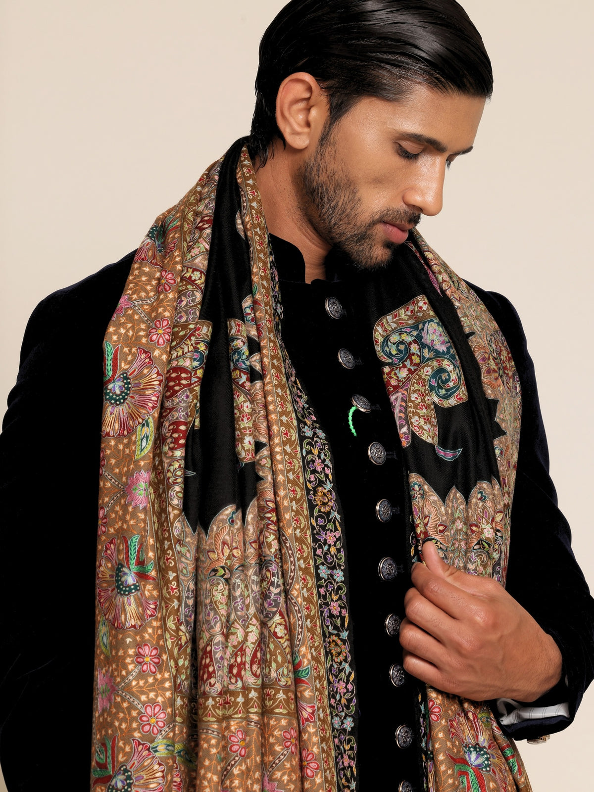 Kalamkari Pashmina Shawl