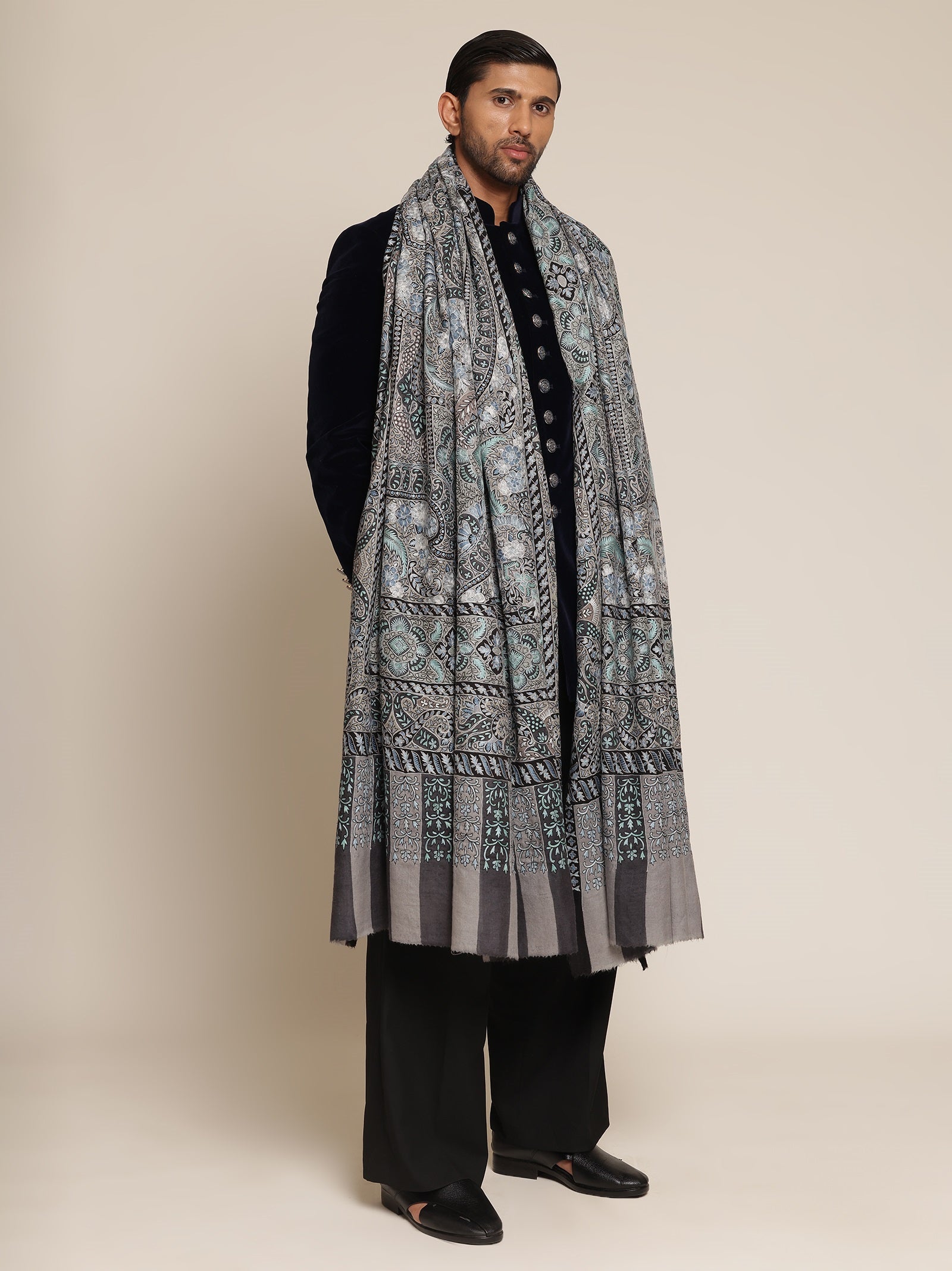 Kalamkari Pashmina Shawl
