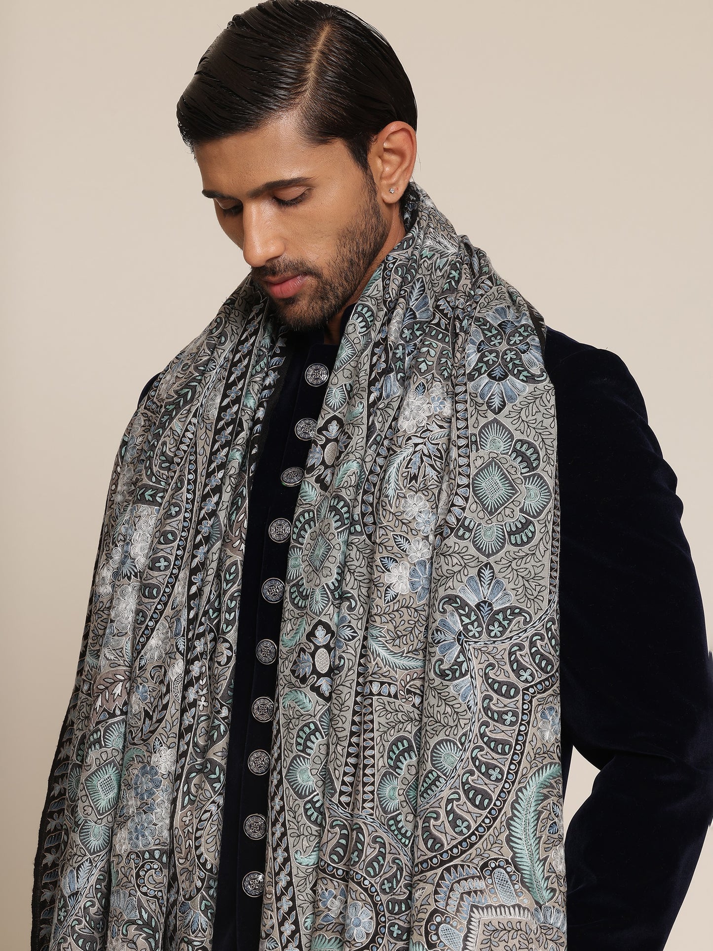 Kalamkari Pashmina Shawl