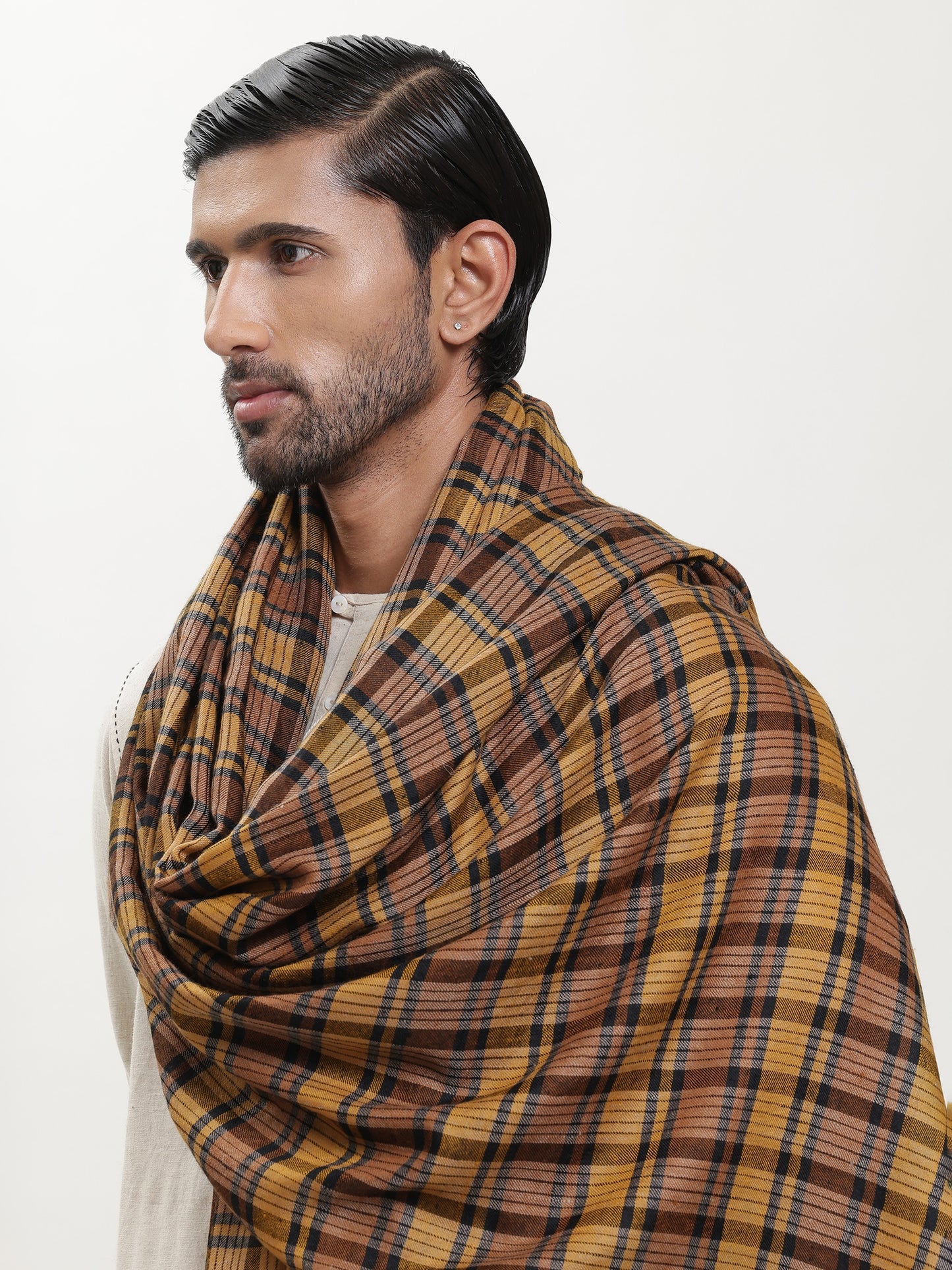 Pashmina Check Shawl