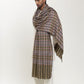 Man wearing a check shawl