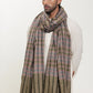 Man wearing a check shawl