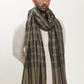 Man wearing a check shawl
