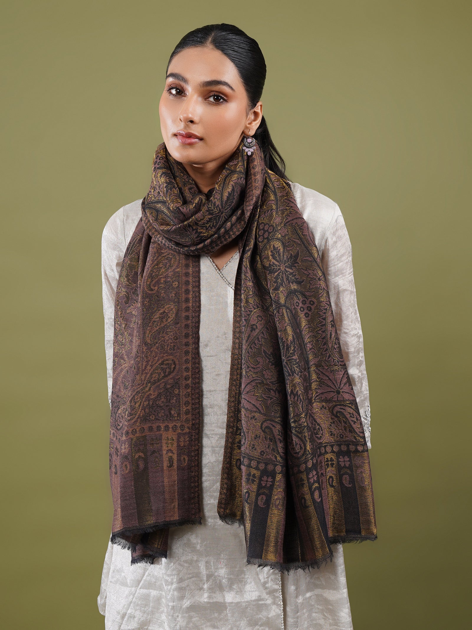 Modal Kani woolen stole