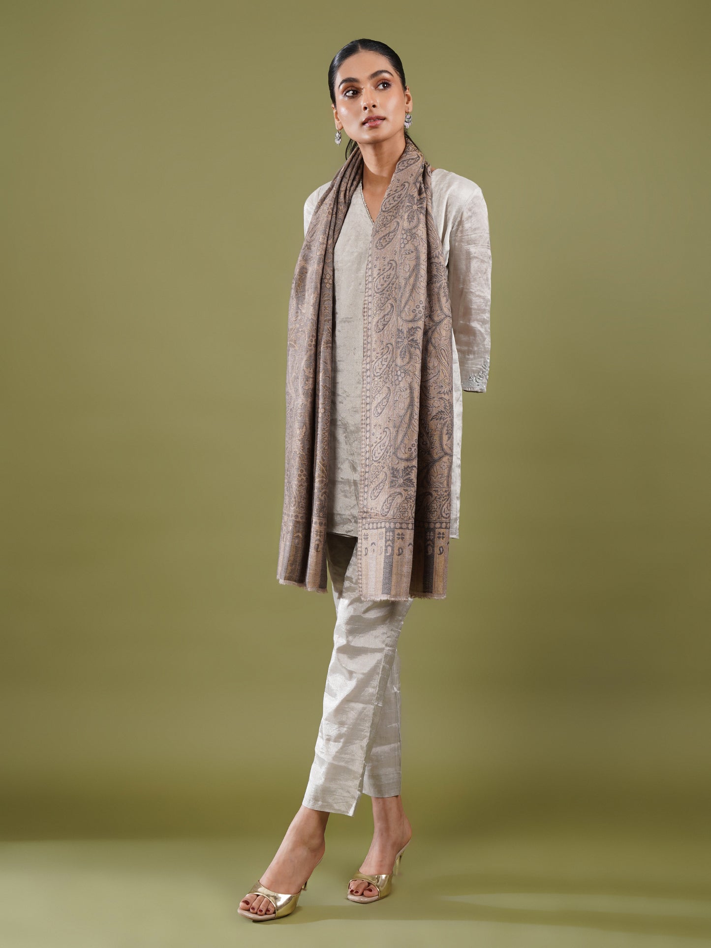 Modal Kani woolen stole