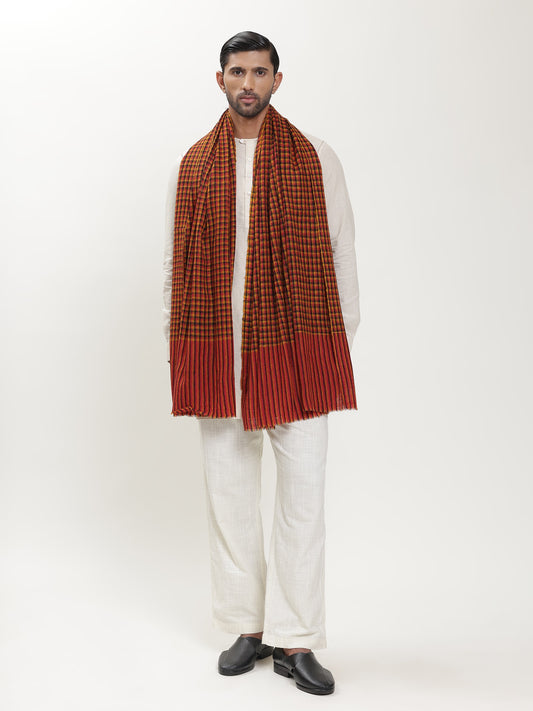 pashmina check shawl