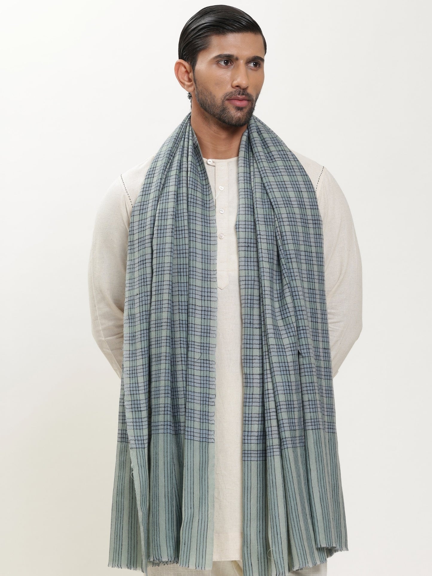 Pashmina Check Shawl