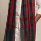 Man wearing a red pashmina check stole