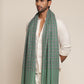Man wearing a green pashmina stole