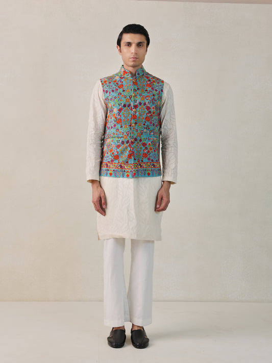 Pashmina Bandhgala Jacket - Size M
