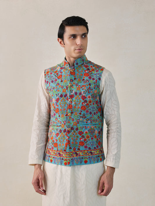 Pashmina Bandhgala Jacket - Size M