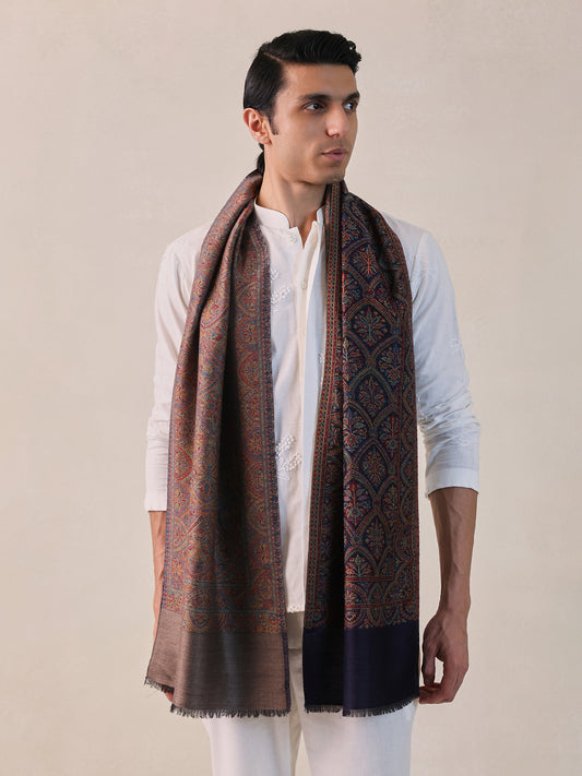 Pashmina Reversible Kani Muffler