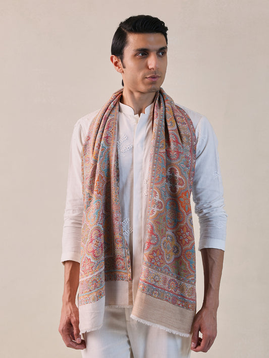 Pashmina Reversible Kani Muffler