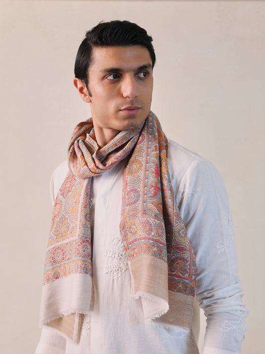 Pashmina Reversible Kani Muffler