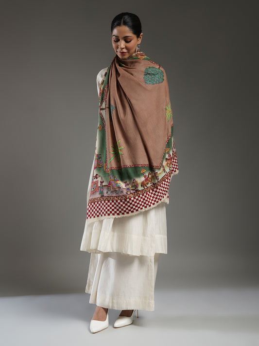 Pashmina Kalamkari Shawl