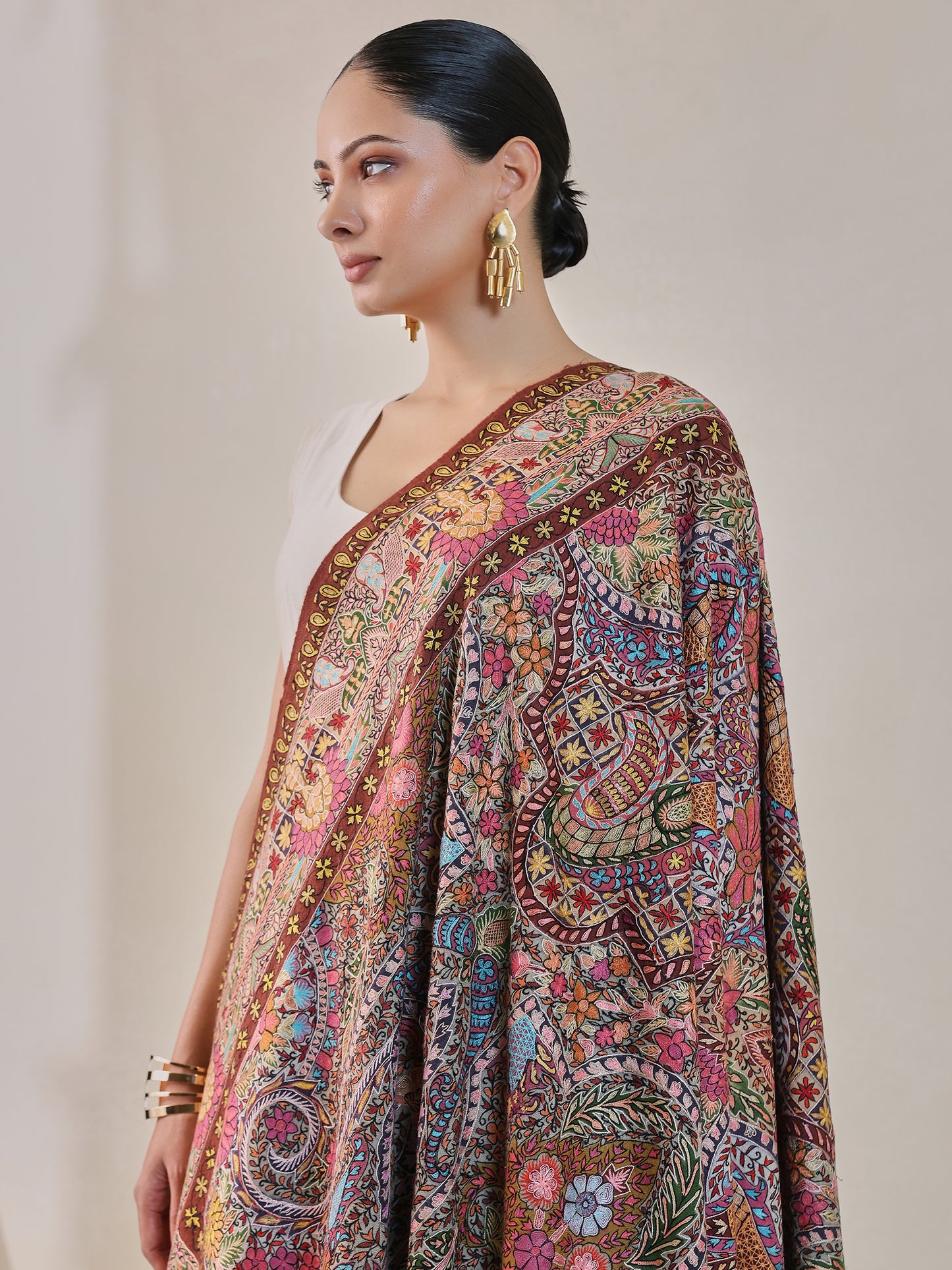 Kalam-E-Gulzar Pashmina Shawl