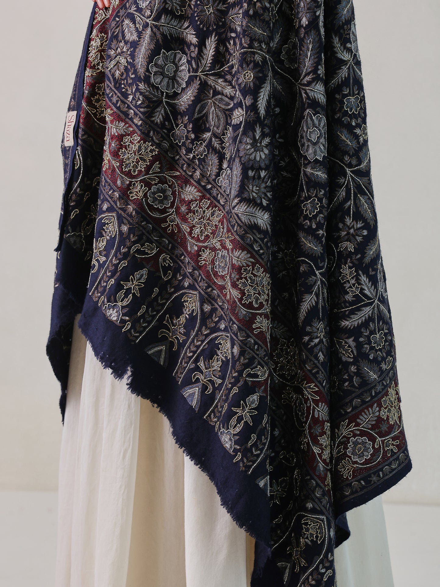 Dark Blue Pashmina Shawl