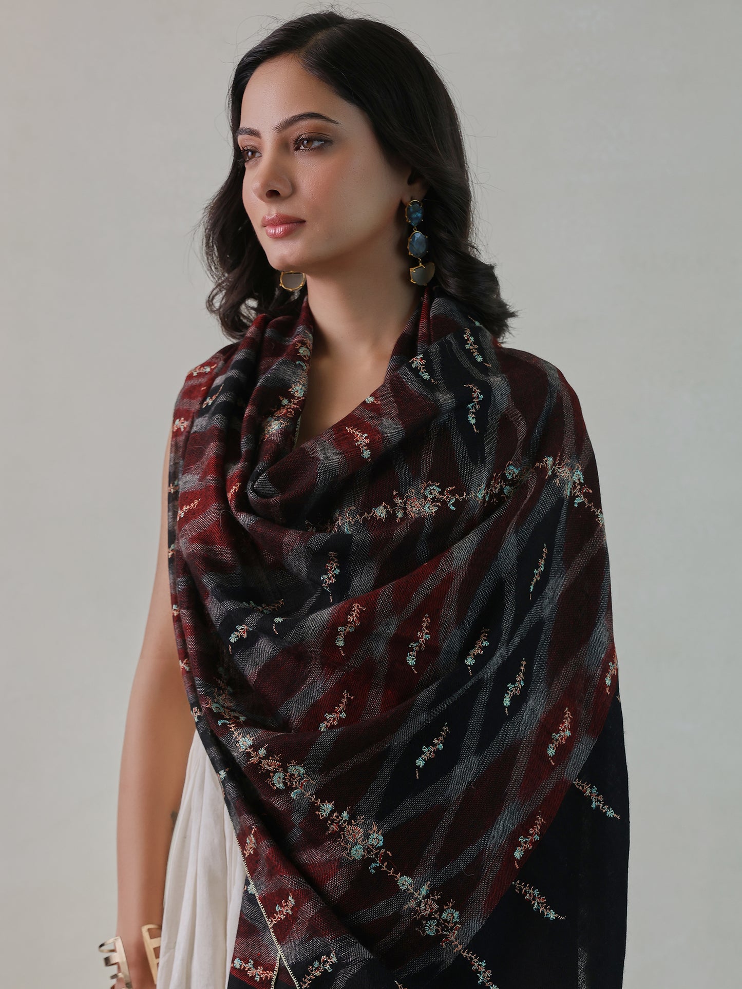 Palla Needlework Pashmina Stole