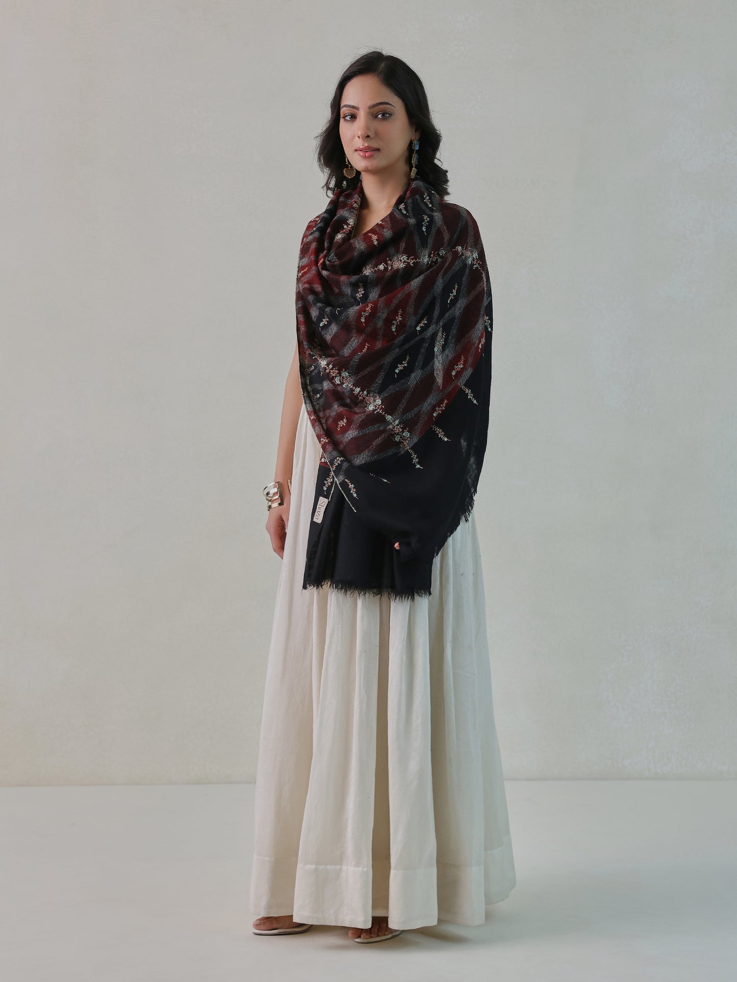 Palla Needlework Pashmina Stole