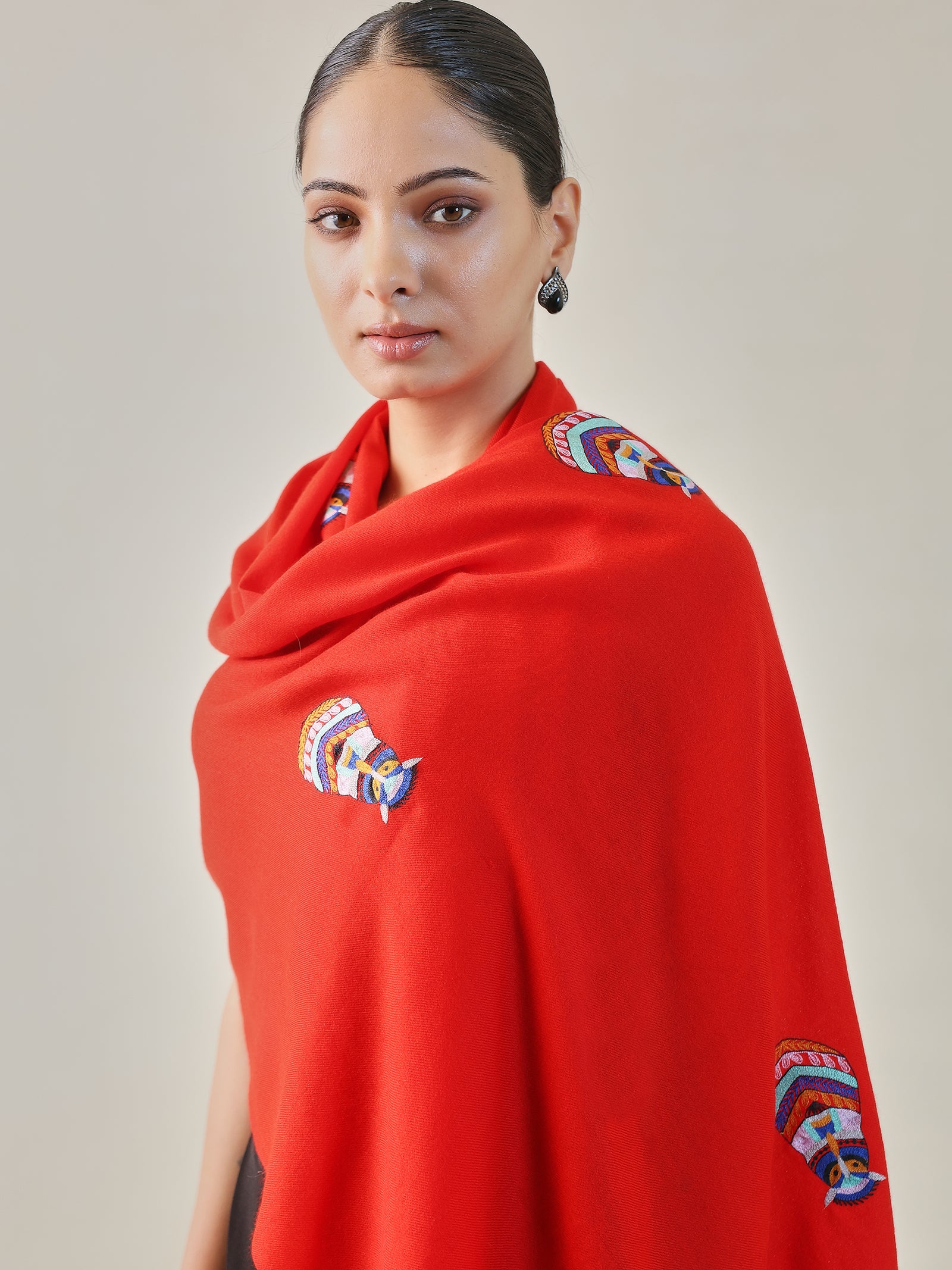 Red Pashmina Stole