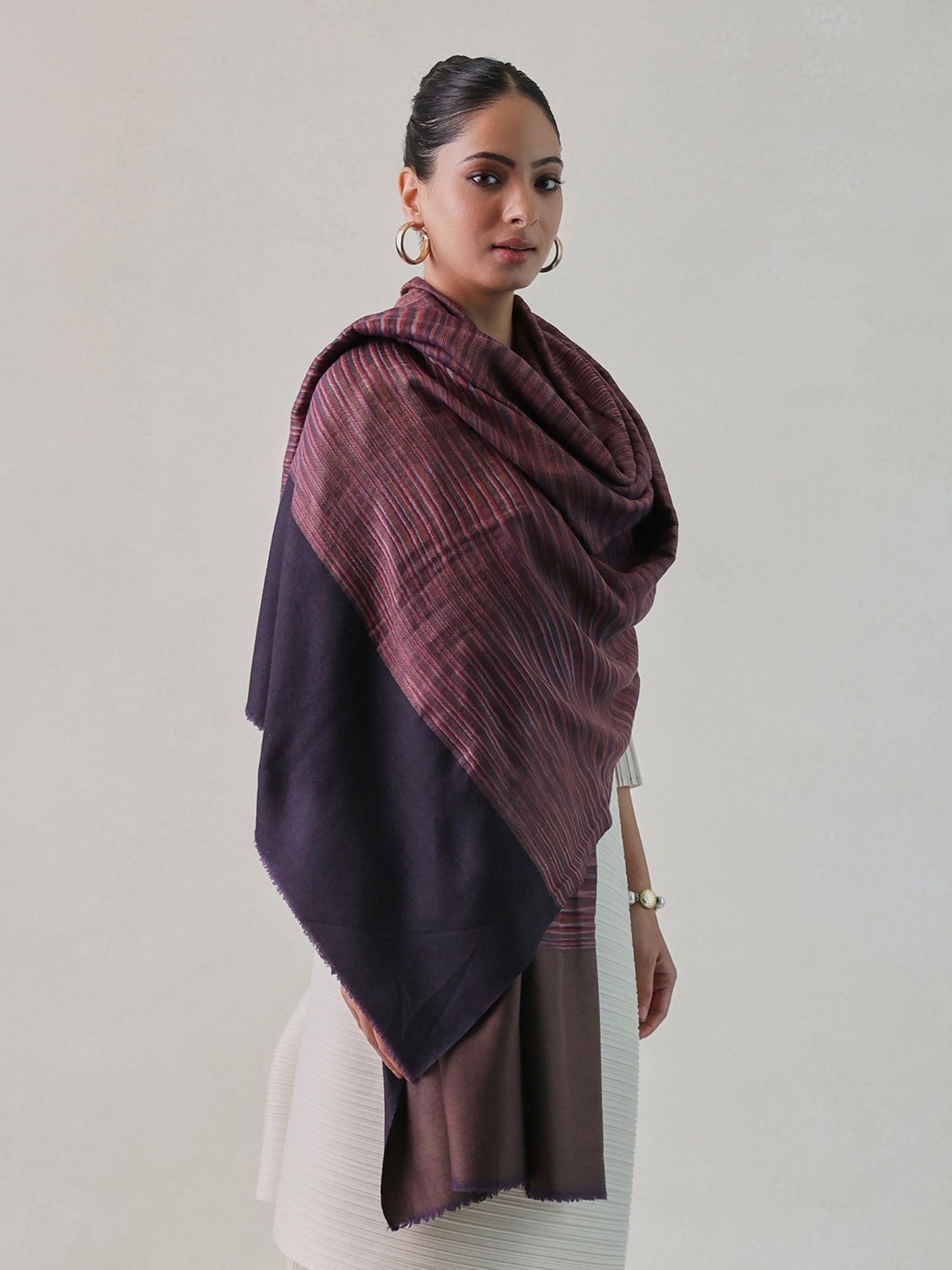 Ekkat Pashmina Zari Shawl