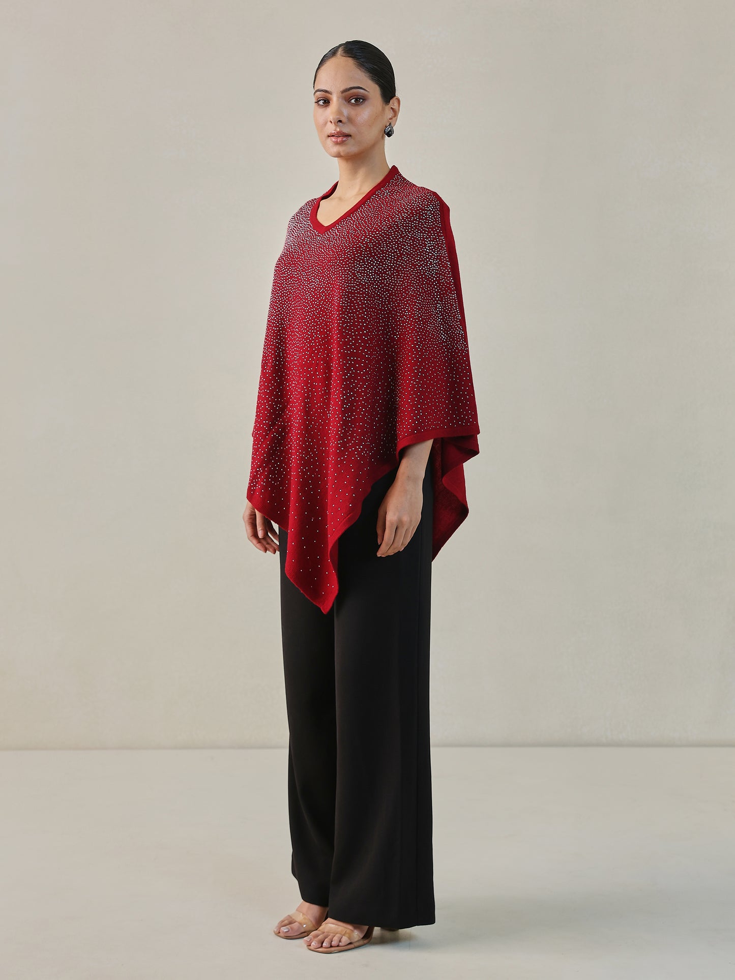 Cape Poncho Heavy Beaded