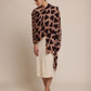 Woman Wearing a Heart Print Stole