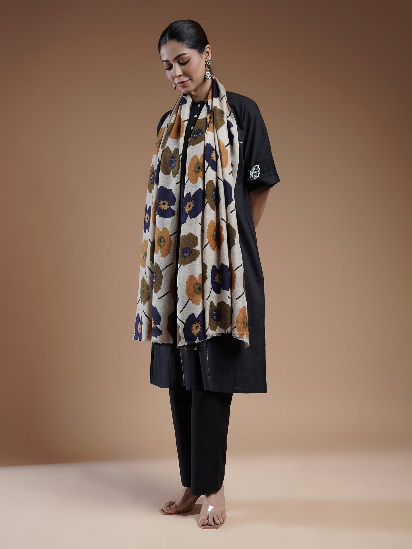 Naienive Printed Woolen Stole