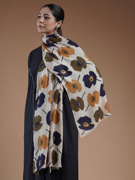 Naienive Printed Woolen Stole