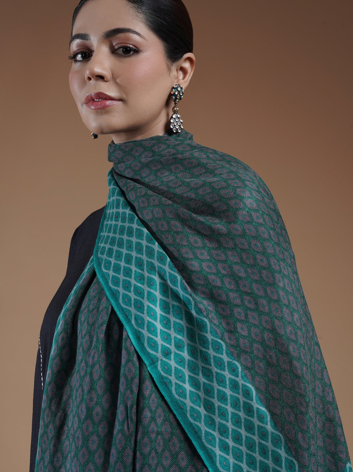 Emera Printed Woolen Stole