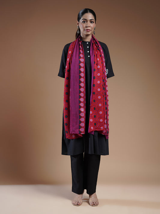 Emera Printed Woolen Stole