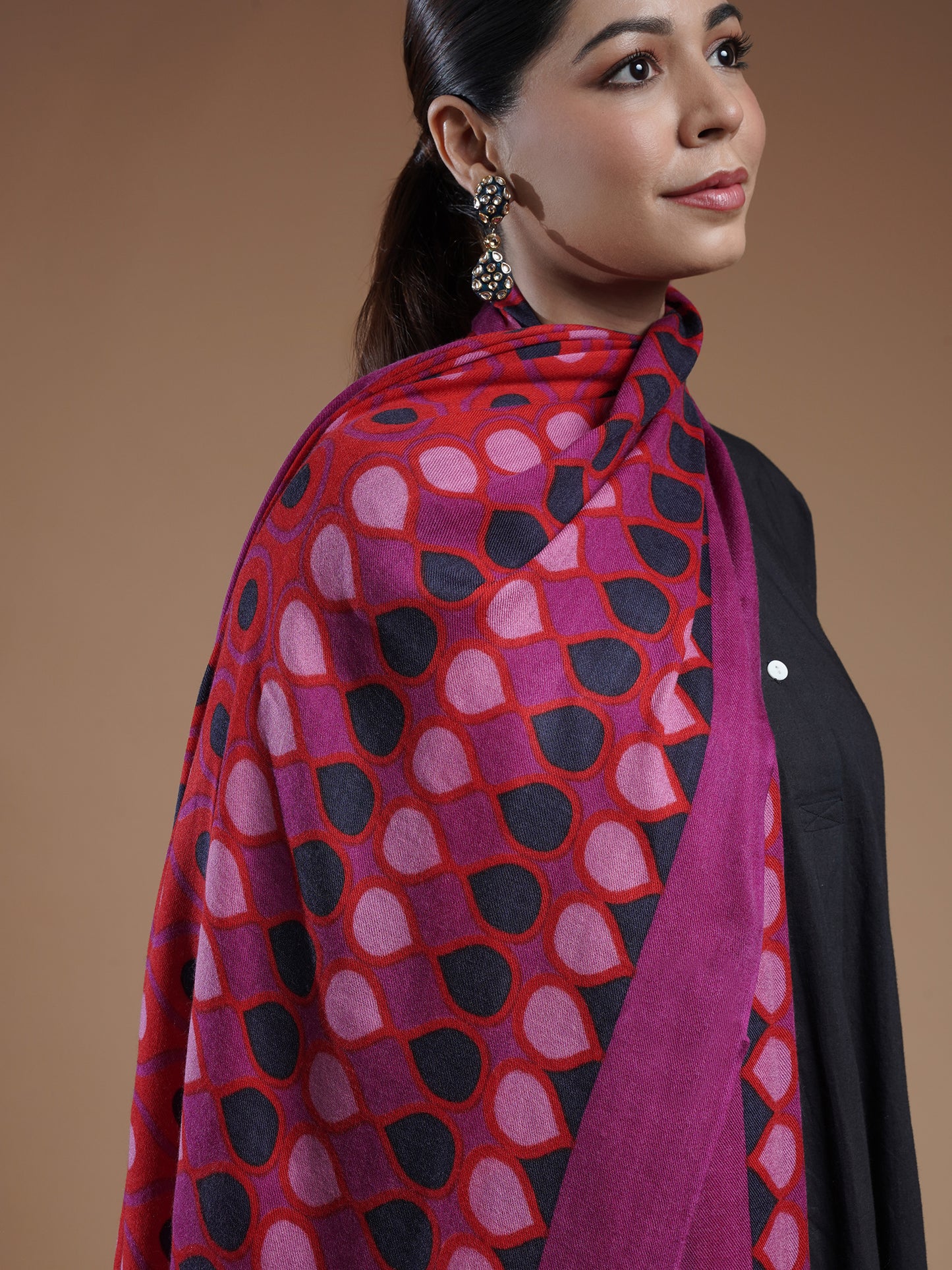 Emera Printed Woolen Stole