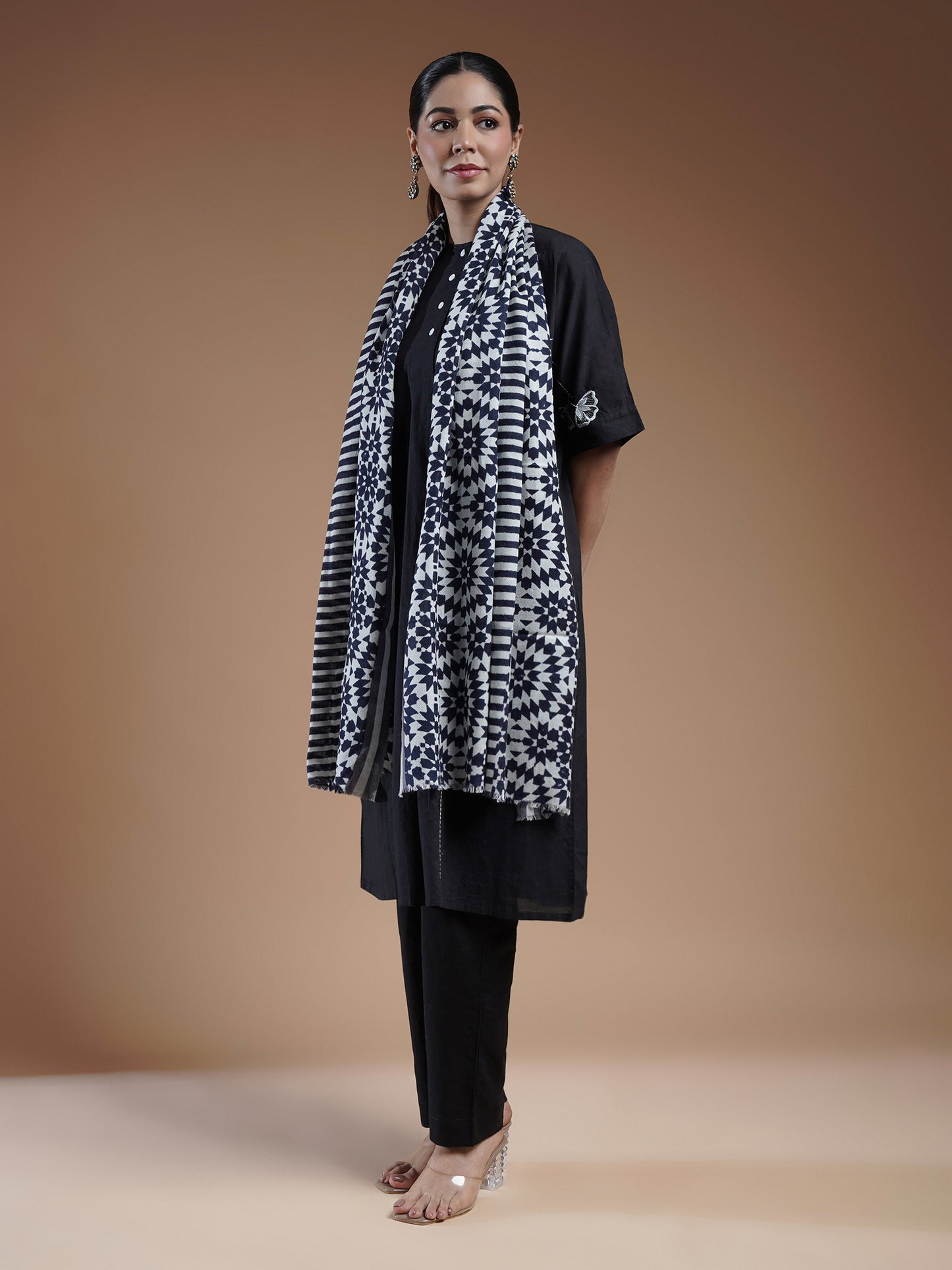 Emera Printed Woolen Stole