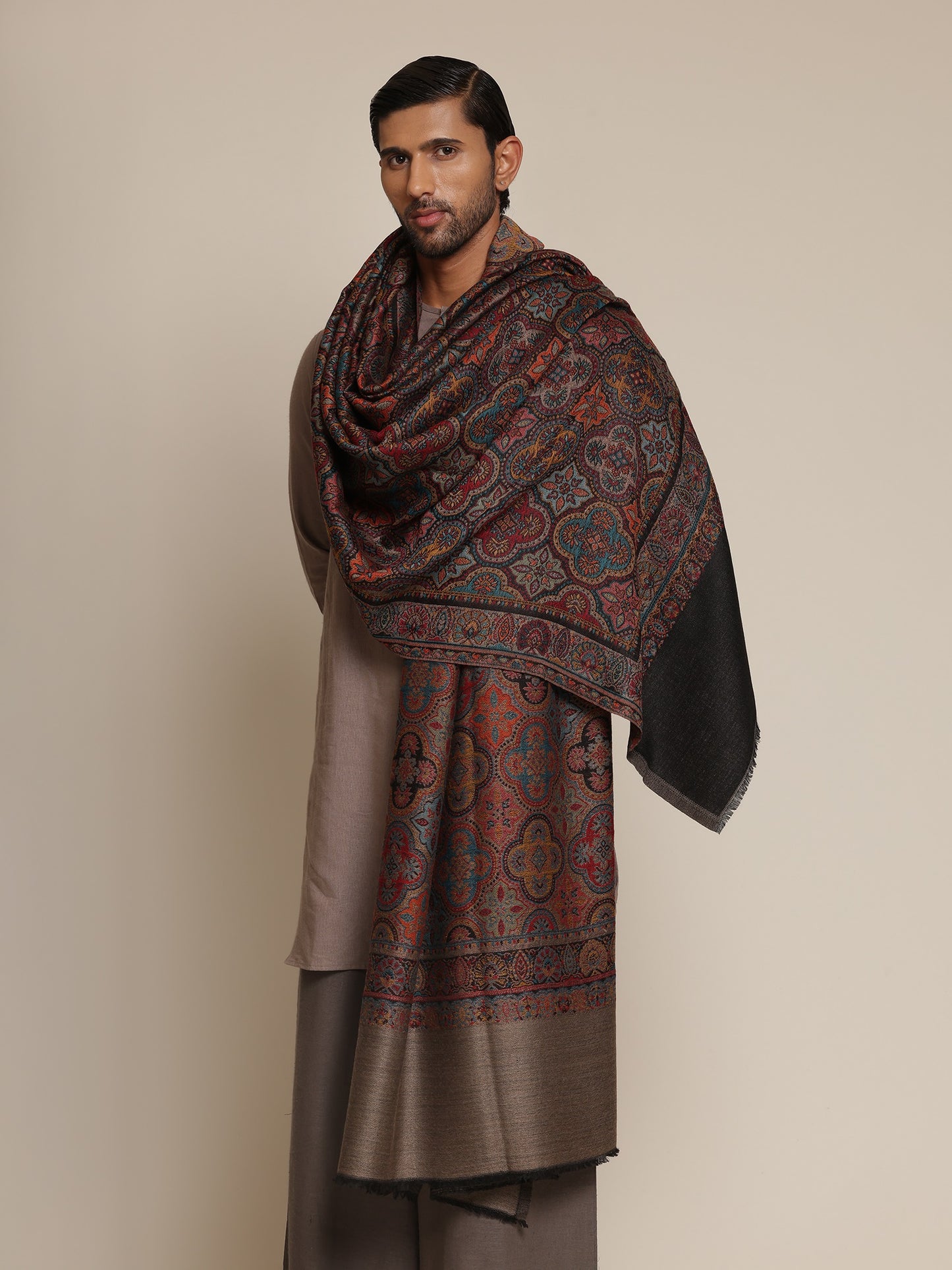 Reversible Men’s Kani Jamawar Shawl