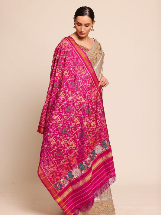 Silk Bandhani Dupatta