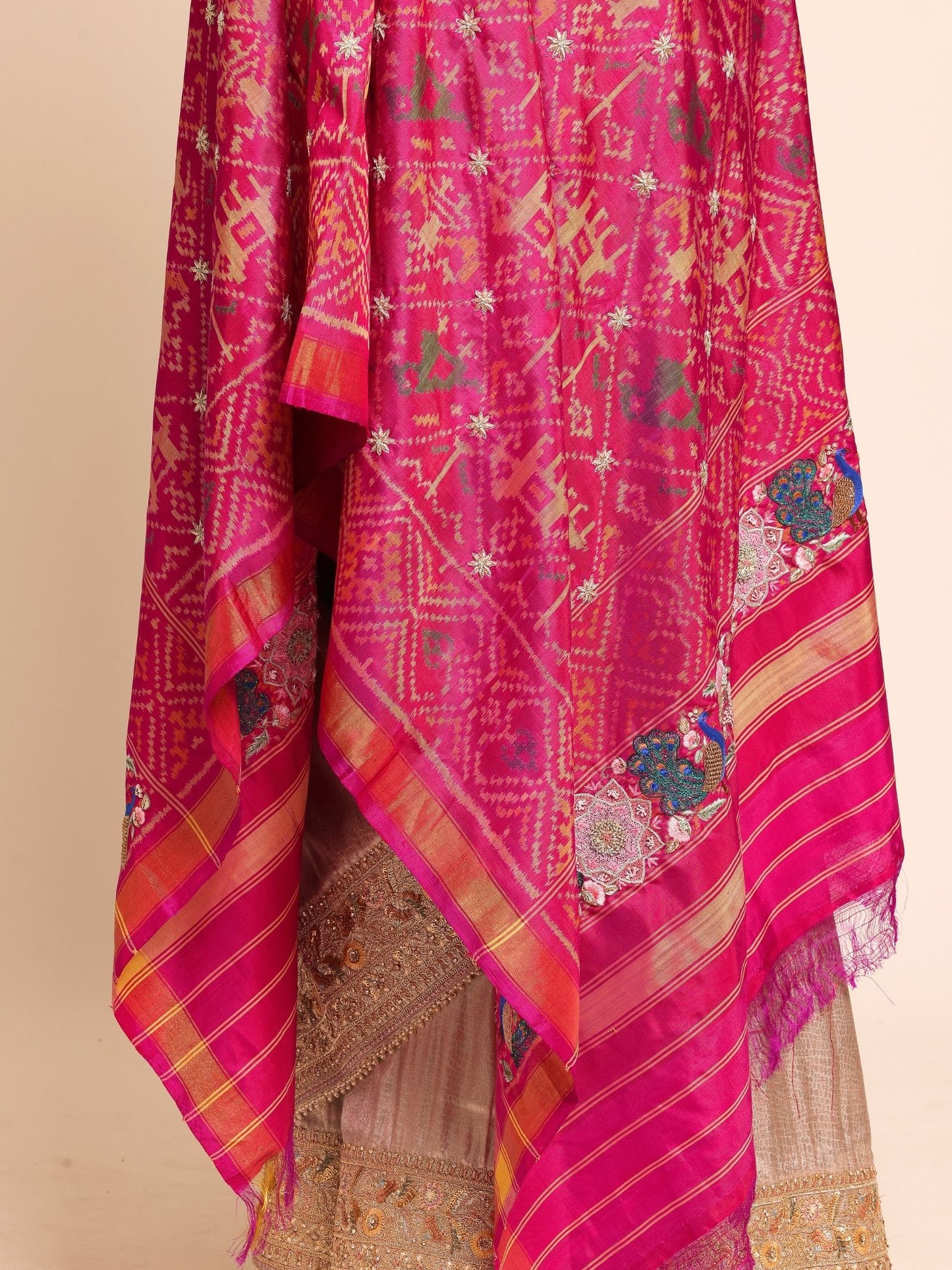Silk Bandhani Dupatta
