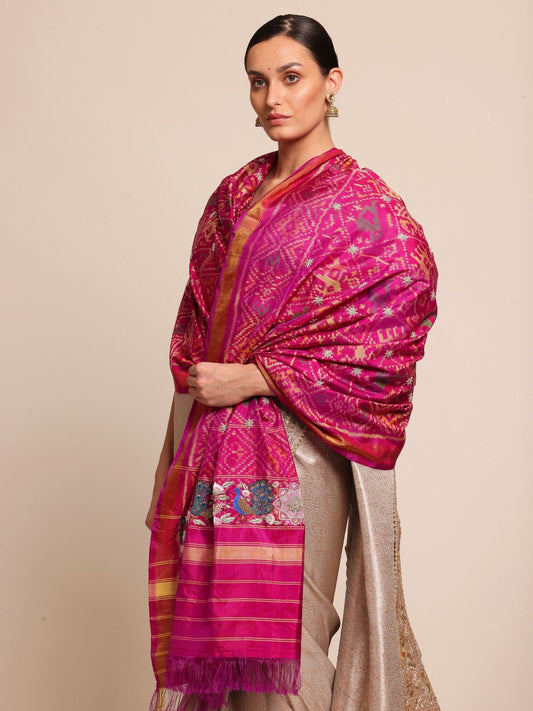 Silk Bandhani Dupatta