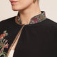 Black cape with colorful embroidery