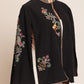 Black cape with colorful embroidery