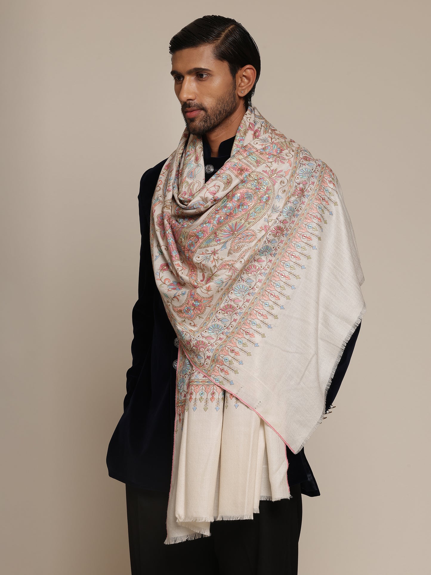 Kalamkari Pashmina Shawl