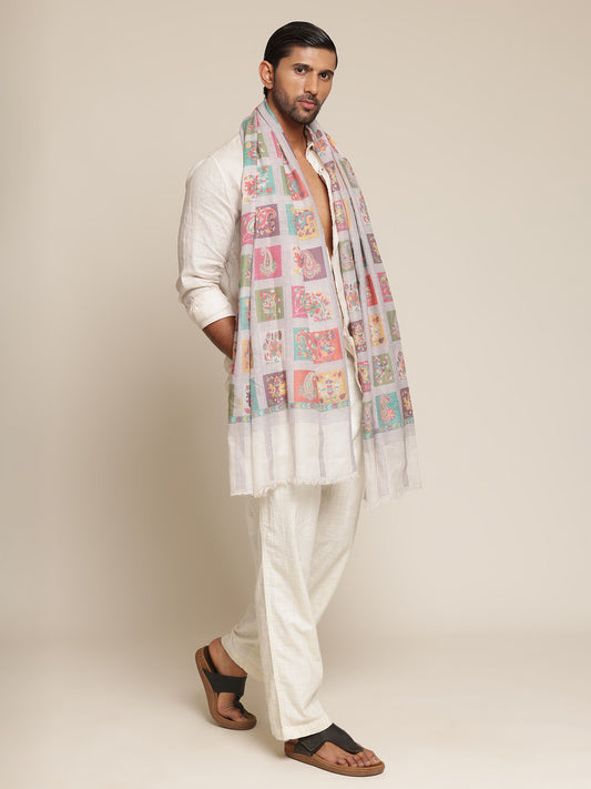 Woolen Check Stole