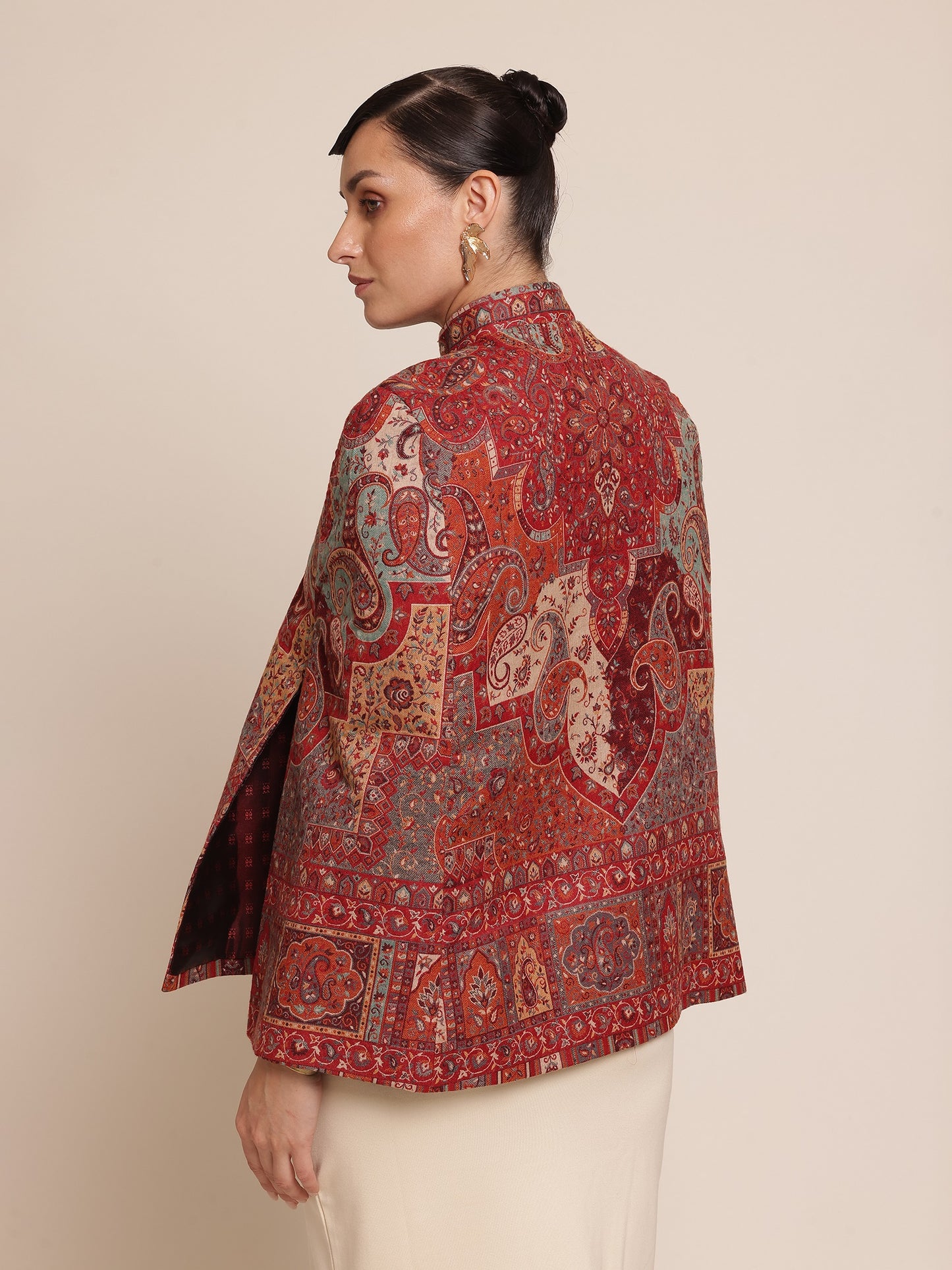 Wool Cape Jacket