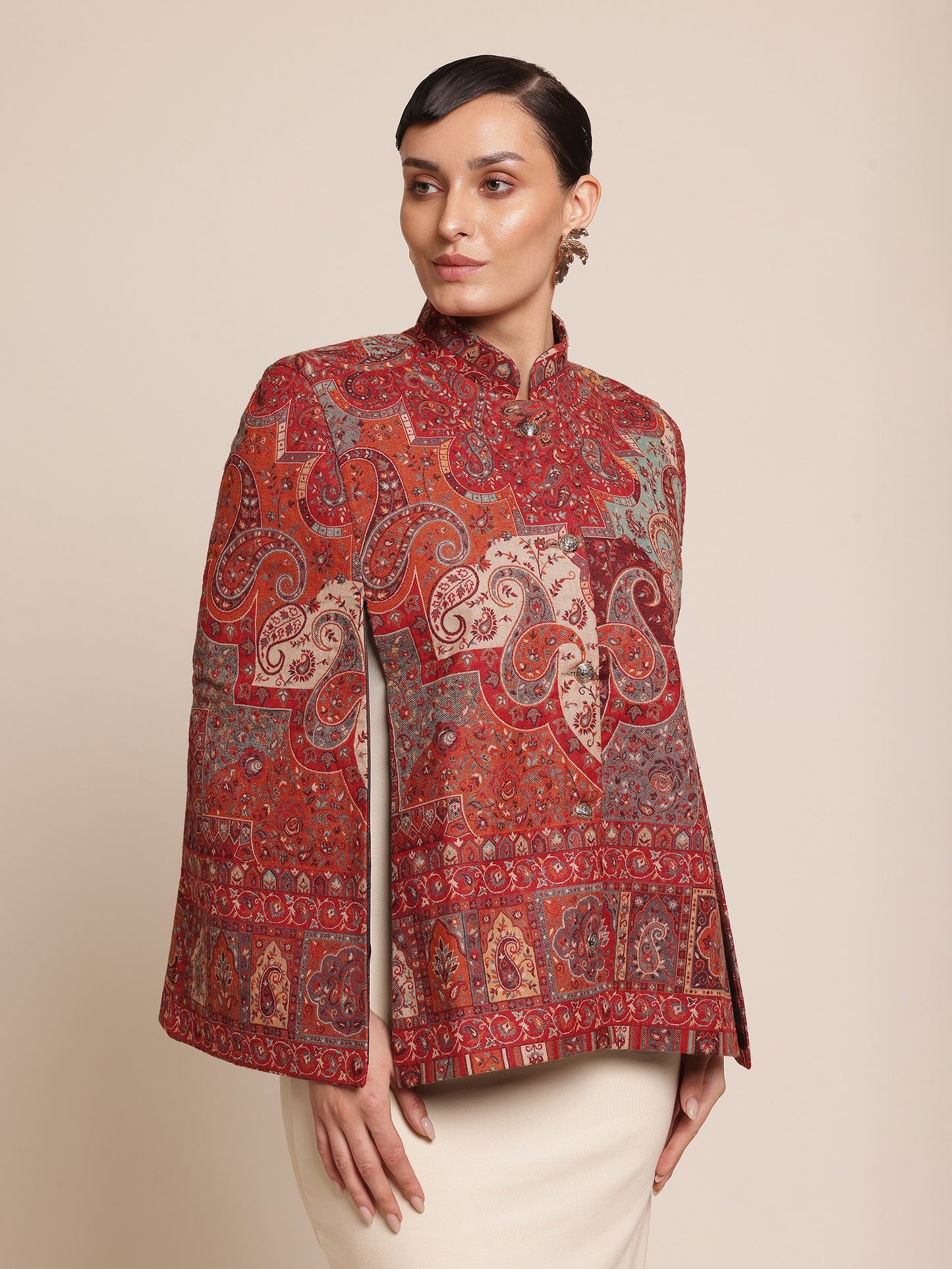 Wool Cape Jacket