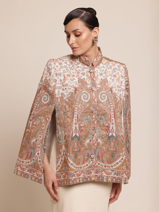 Wool Cape Jacket