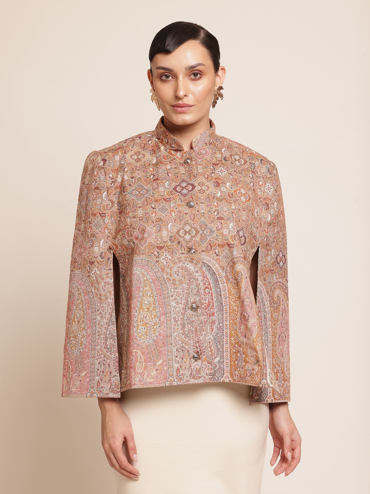 Wool Cape Jacket