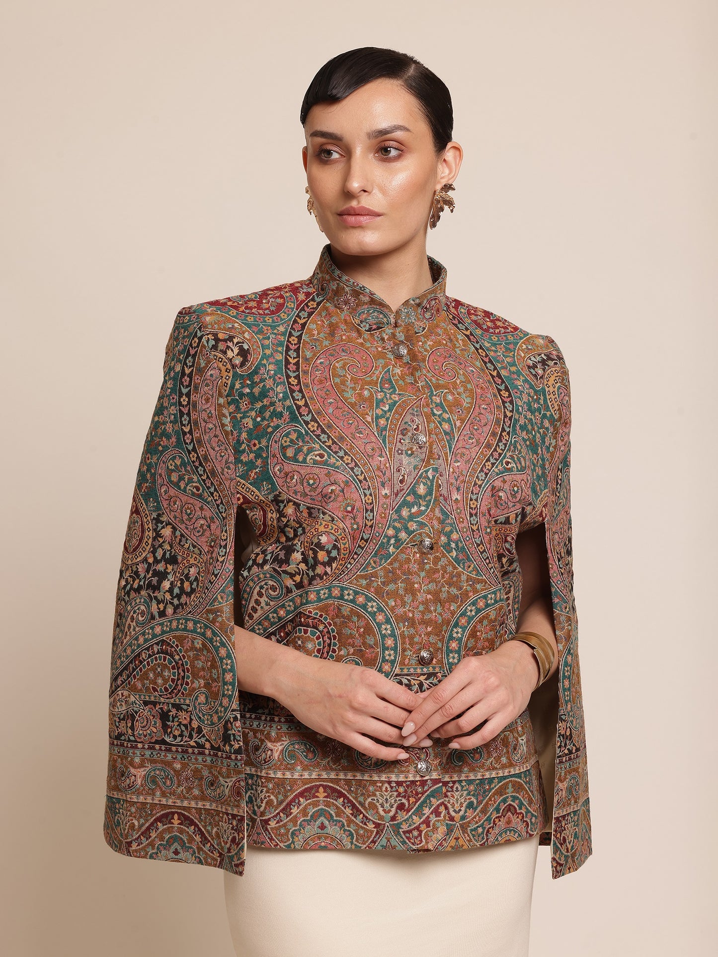 Wool Cape Jacket