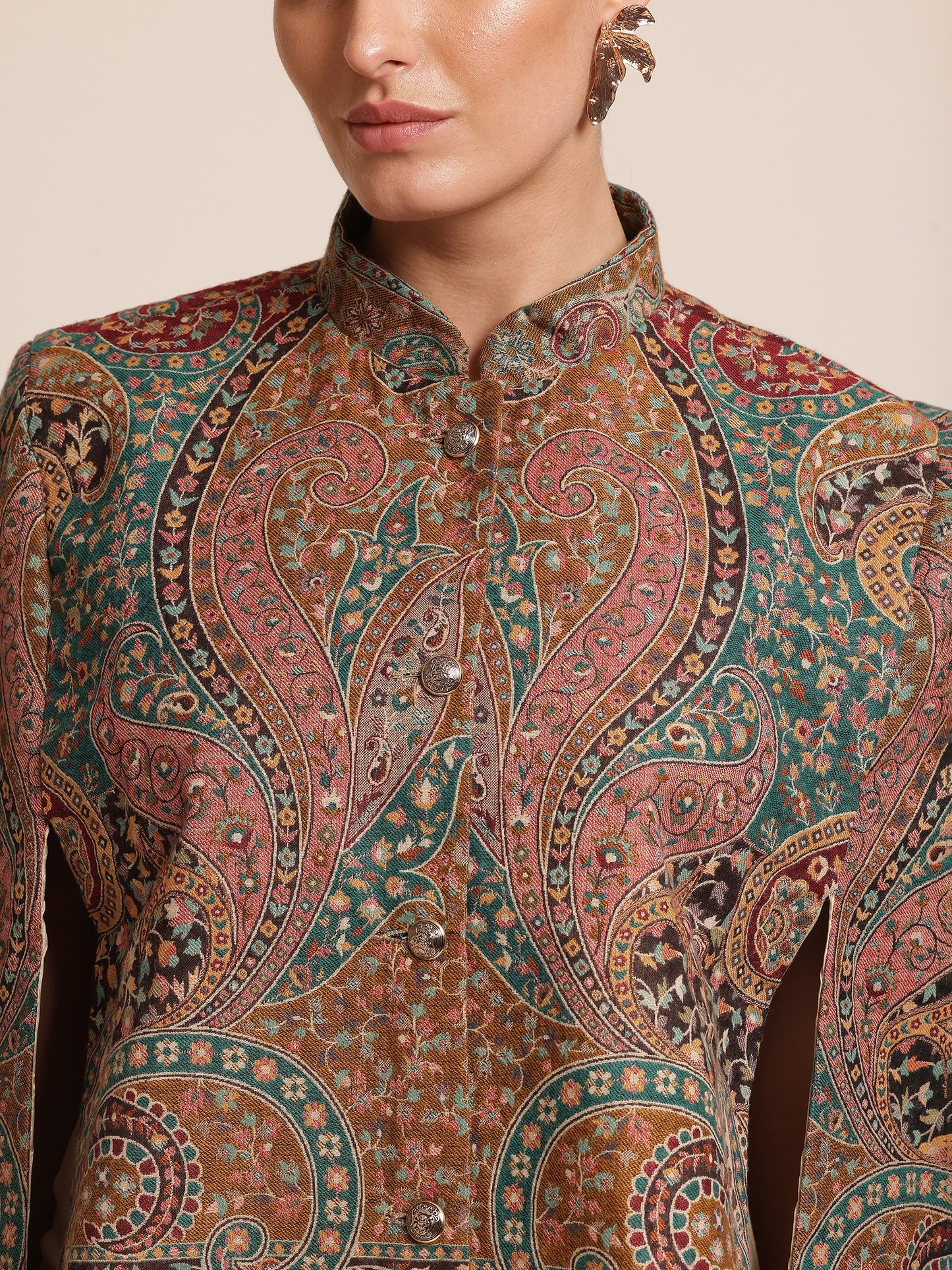 Wool Cape Jacket