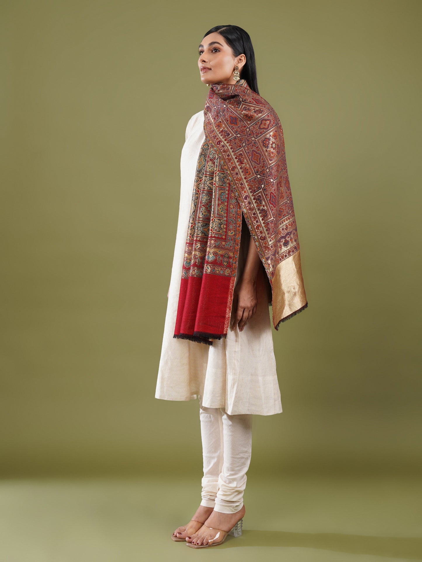 Noor-e-Jamawar Kani Shawl