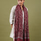 Maroon Woolen Stole
