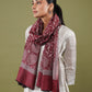 Maroon Woolen Stole